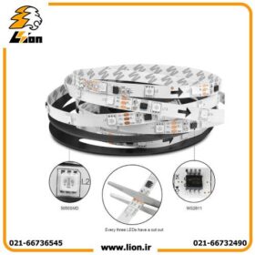 ریسه ال ای دی نواری 5050 60 ال ای دی RGB IC2811