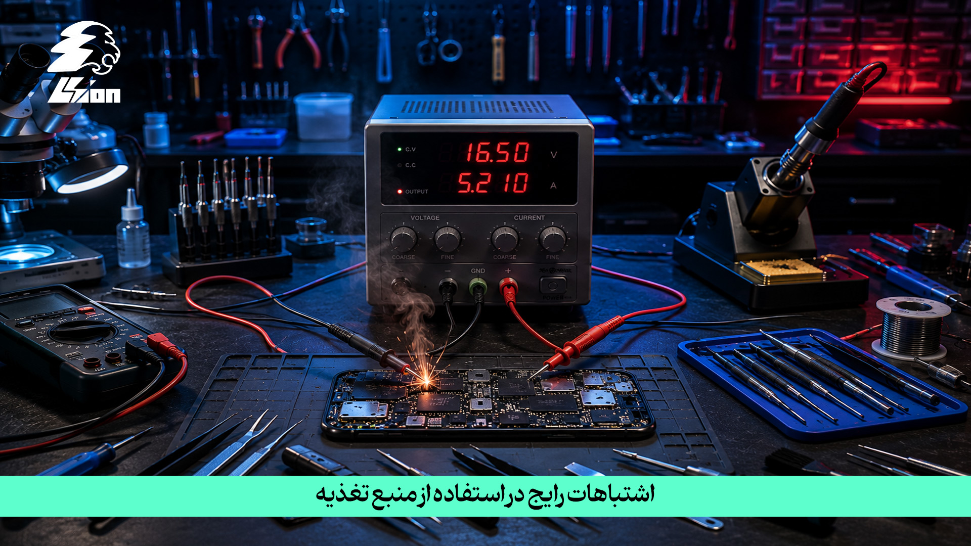 3 2 منبع تغذیه تعمیرات موبایل